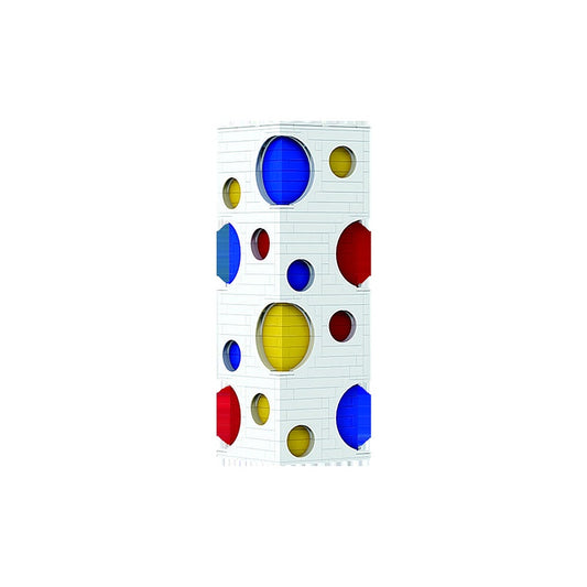 Geometric Color Dot Vase MOC Building Kit | Modern Art Decor - 1