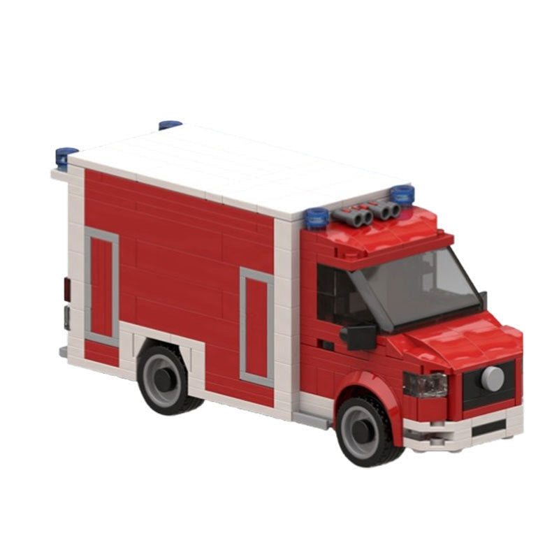 German Ambulance MOC Building Kit | Emergency Vehicle Model - 3