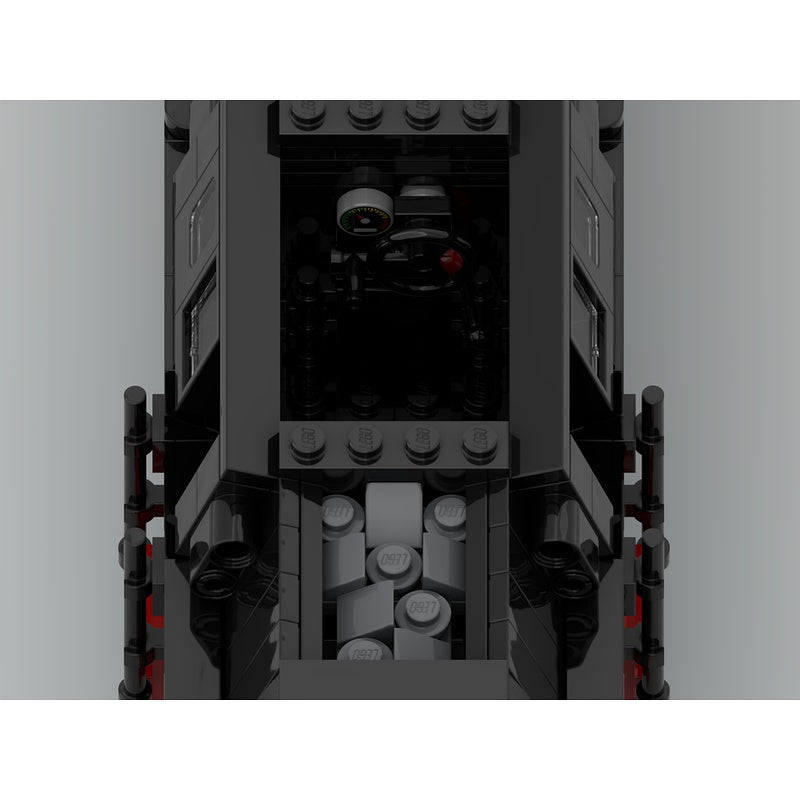 German Class Baureihe 66 8-Wide Steam Locomotive MOC Building Kit - 2