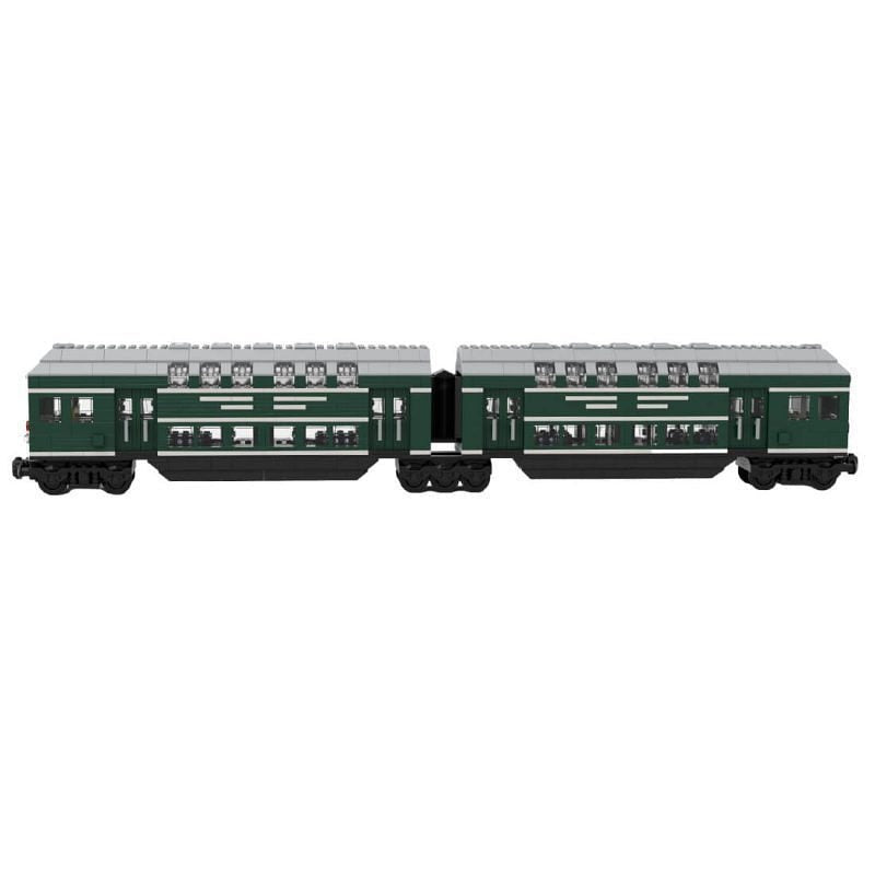 German Doppelstockwagen Train Car MOC Building Kit Double-Decker Wagon - 3
