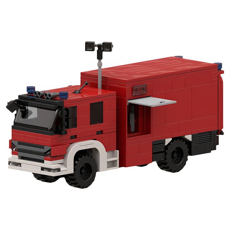 German Fire Logistics Truck MOC Building Kit - 3