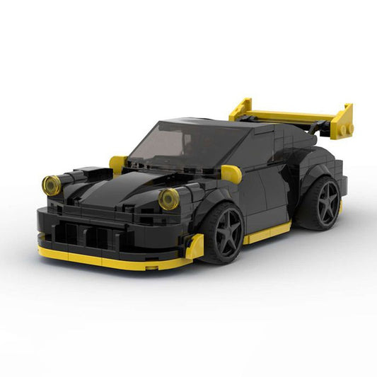German GT-Style Rear-Engine Turbo Sports Car Building Kit | LEGO-Compatible MOC - 1