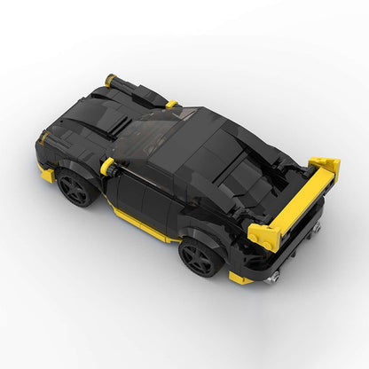 German GT-Style Rear-Engine Turbo Sports Car Building Kit | LEGO-Compatible MOC - 3