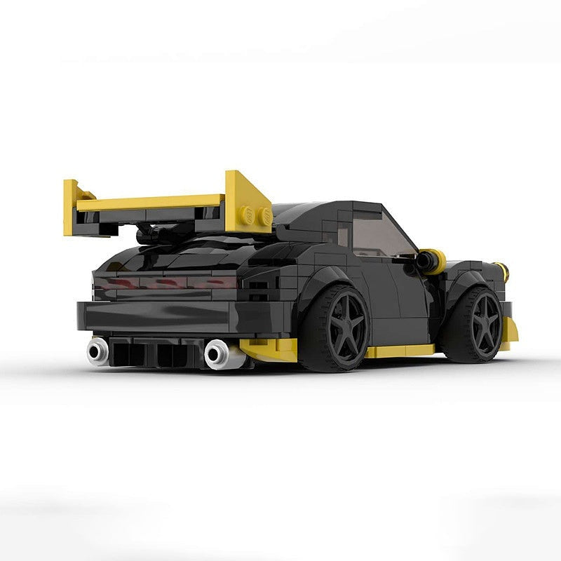 German GT Turbo Sports Car MOC Building Kit | Rear-Engine Vehicle Model - 2