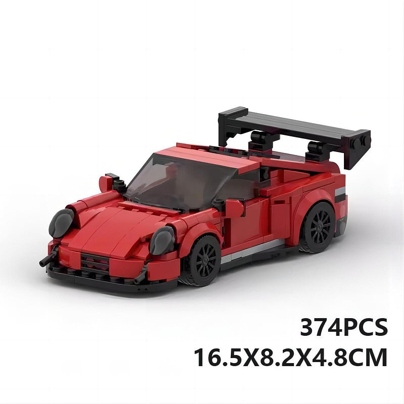 German GT3 Racing Sports Car Building Kit | 8-Stud LEGO-Compatible MOC - 6