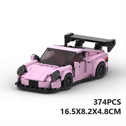 German GT3 Racing Sports Car Building Kit | 8-Stud LEGO-Compatible MOC - 9