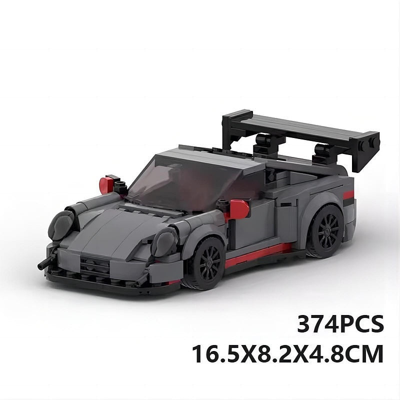 German GT3 Racing Sports Car MOC Building Kit | 8-Stud Vehicle Model - 7