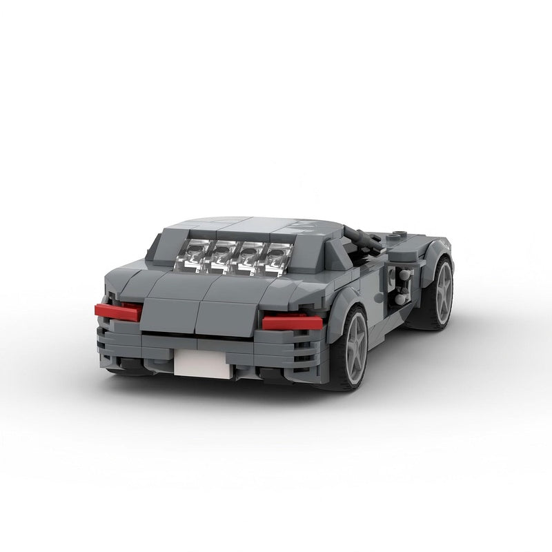 German Gullwing V8 Hybrid Supercar Building Kit | Compatible MOC - 5