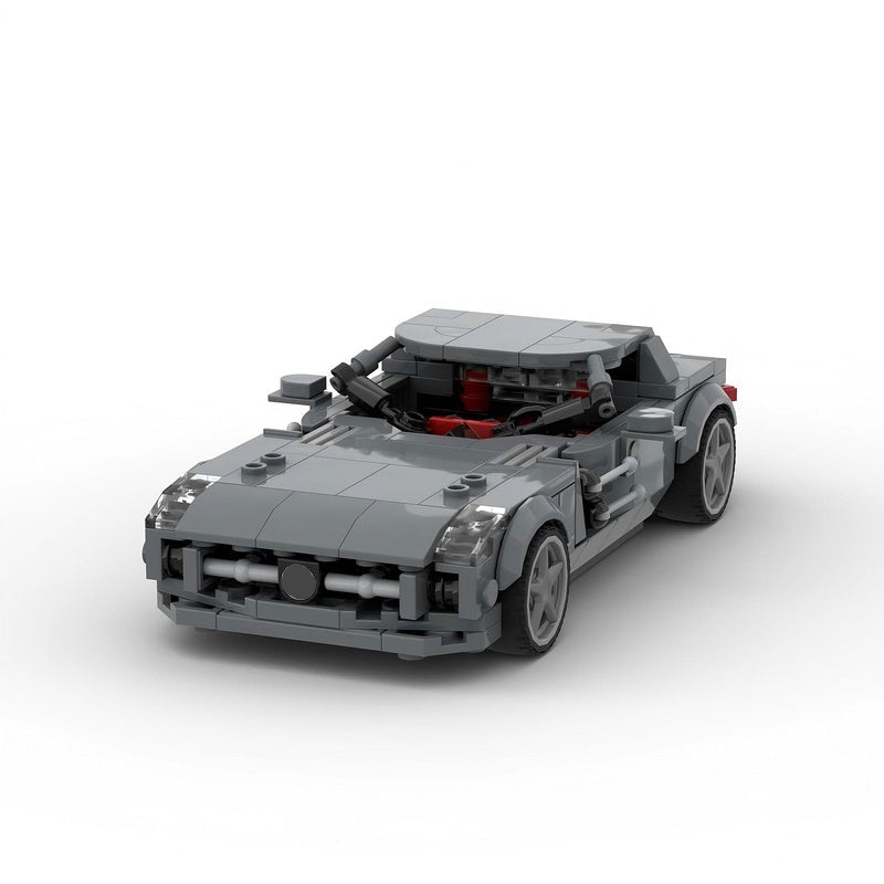 German Gullwing V8 Hybrid Supercar Building Kit | LEGO-Compatible MOC - 2