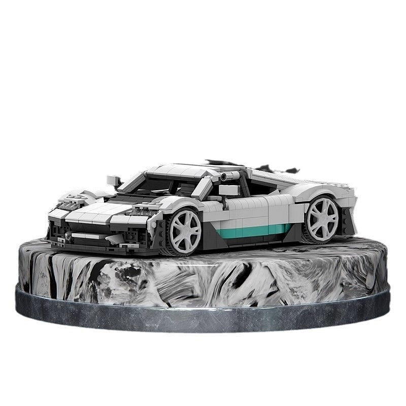 German Hybrid Hypercar MOC Building Kit | 1:16 Scale Vehicle Model - 1