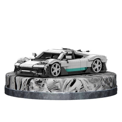 German Hybrid Hypercar MOC Building Kit | 1:16 Scale Vehicle Model - 1