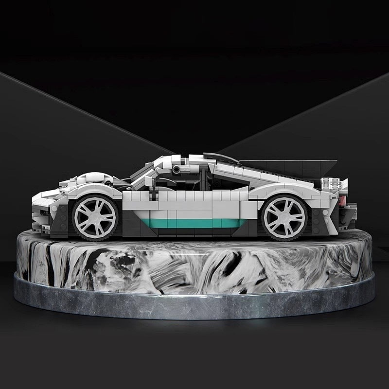 German Hybrid Hypercar MOC Building Kit | 1:16 Scale Vehicle Model - 5