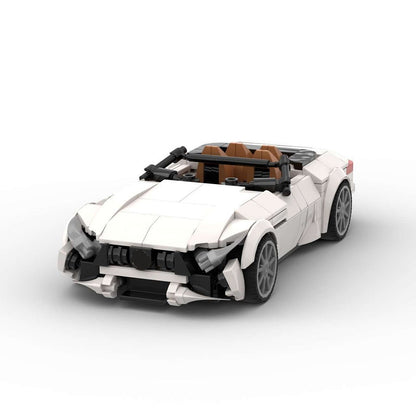 German Luxury Convertible V8 Hybrid Roadster Building Kit | LEGO-Compatible MOC - 2