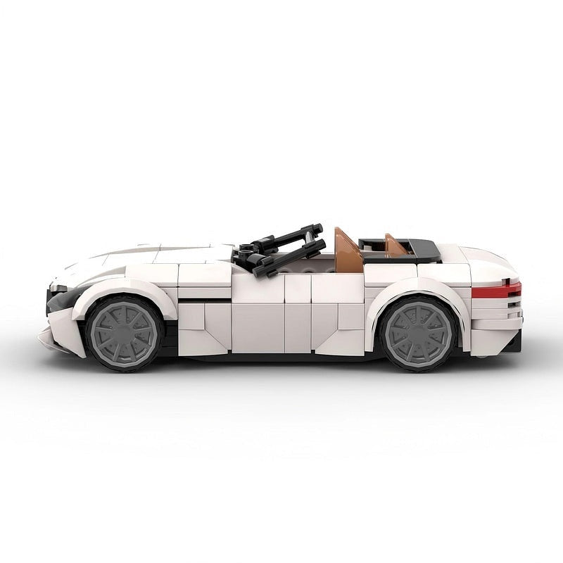 German Luxury Convertible V8 Roadster MOC Building Kit | Supercar Model - 3