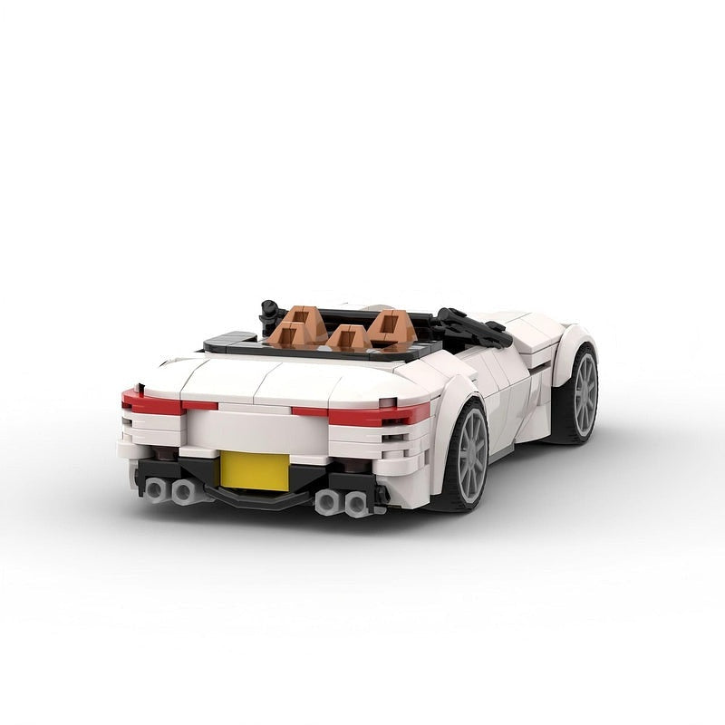 German Luxury Convertible V8 Roadster MOC Building Kit | Supercar Model - 5