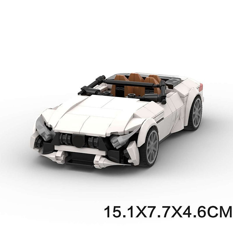 German Luxury Convertible V8 Roadster MOC Building Kit | Supercar Model - 6