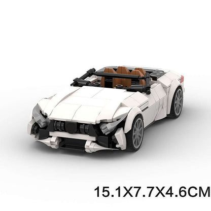 German Luxury Convertible V8 Roadster MOC Building Kit | Supercar Model - 6