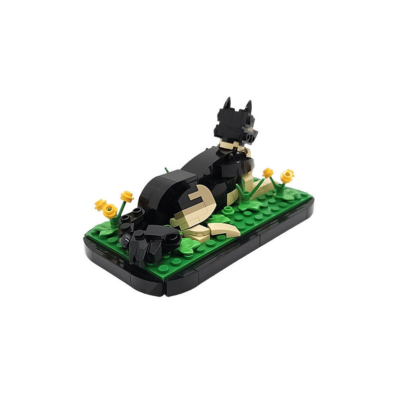 German Shepherd MOC Building Kit | Detailed Dog Sculpture Model - 2