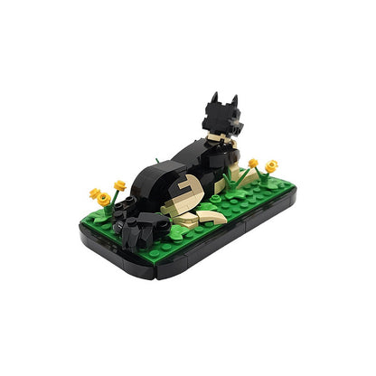 German Shepherd MOC Building Kit | Detailed Dog Sculpture Model - 2