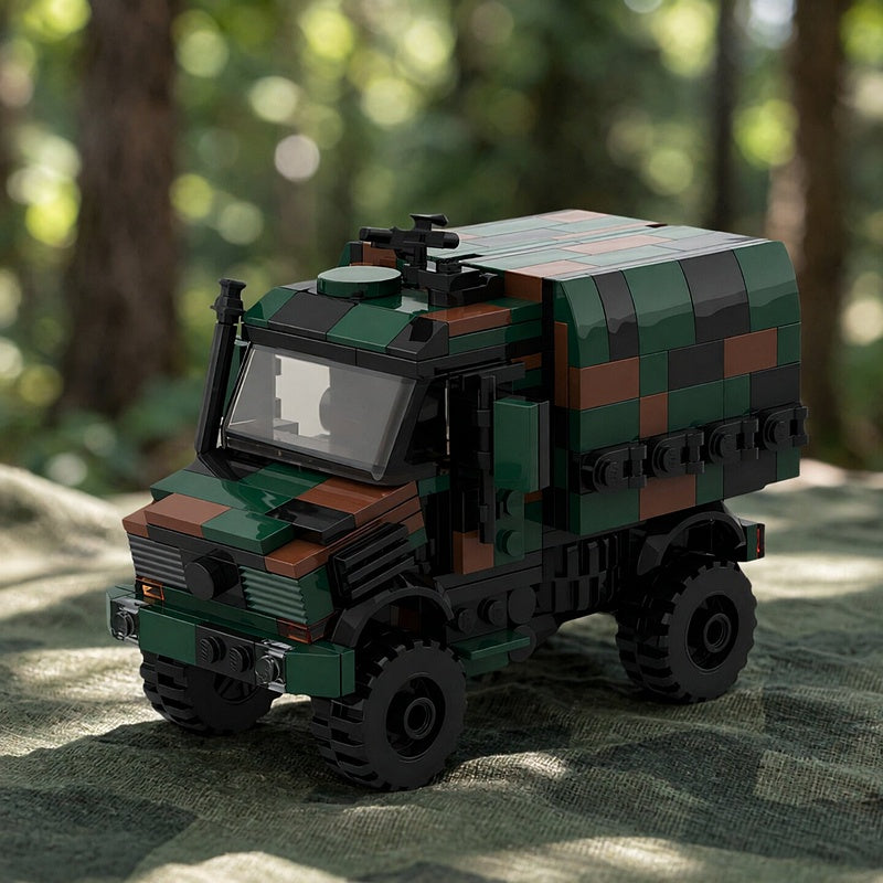 German U1300 Military 4x4 Utility Truck MOC Building Kit - 1