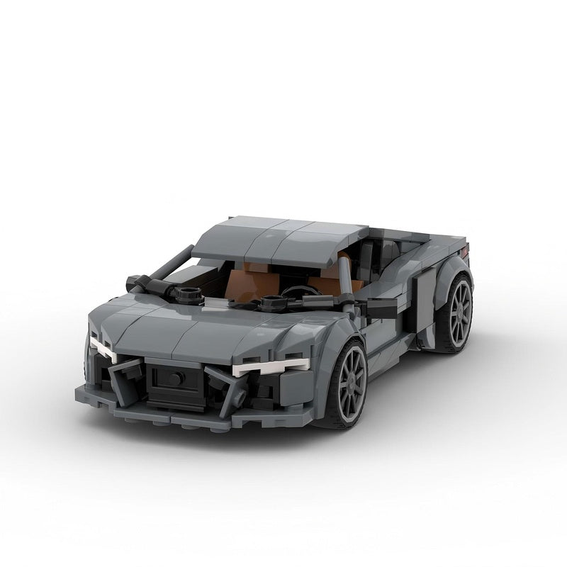 German V10 Super Sports Coupe Hypercar Building Kit | LEGO-Compatible MOC - 2
