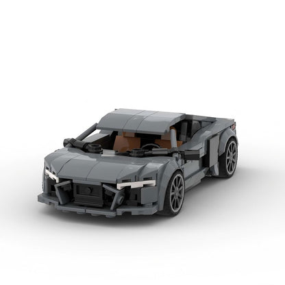 German V10 Super Sports Coupe Hypercar Building Kit | LEGO-Compatible MOC - 2