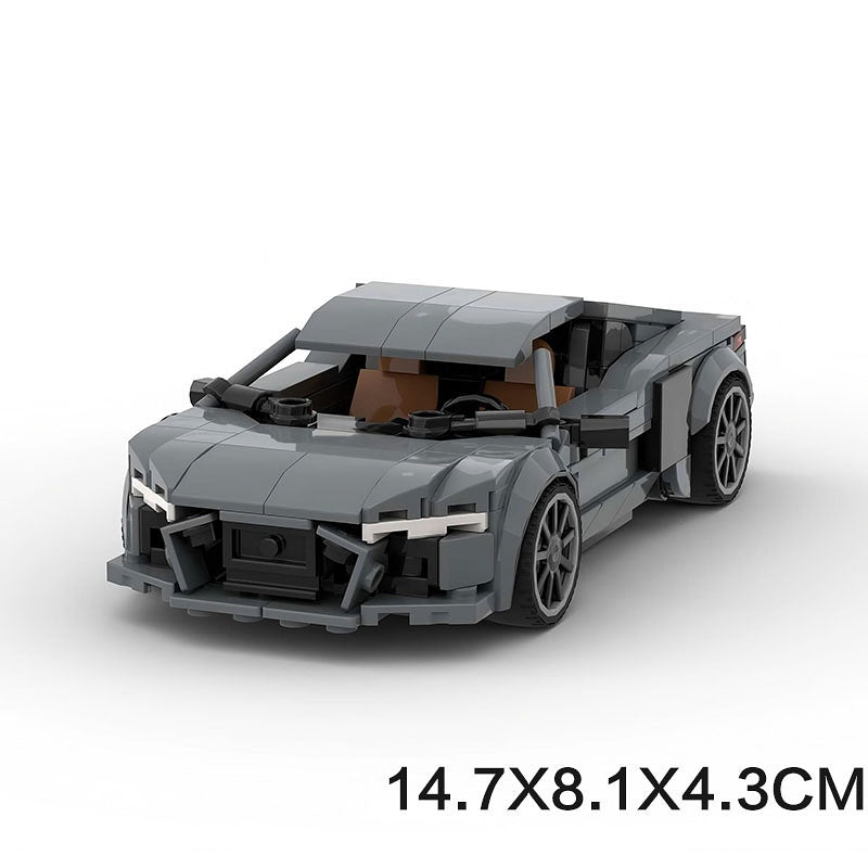 German V10 Super Sports Coupe Hypercar Building Kit | LEGO-Compatible MOC - 6