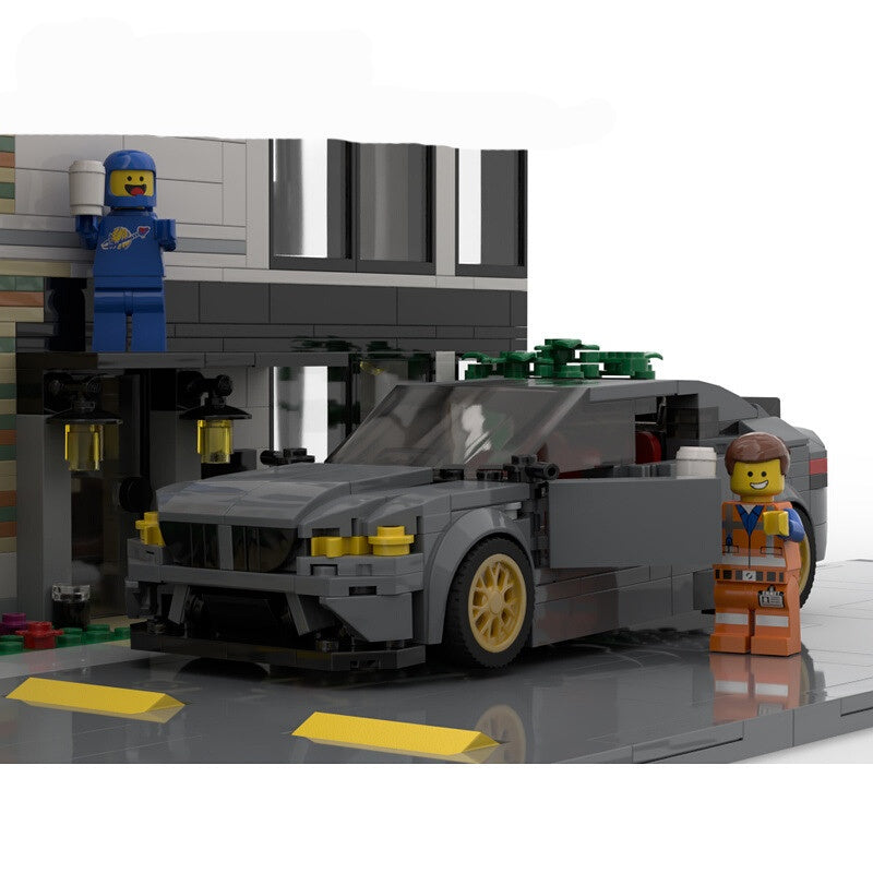German V8 Sport Sedan Building Kit | LEGO-Compatible MOC - 1