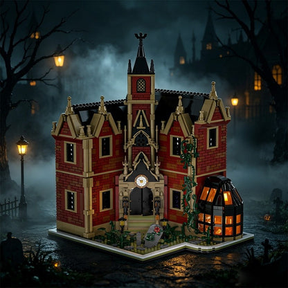 Ghost Manor MOC Building Kit | Haunted Mansion Architecture Model - 1