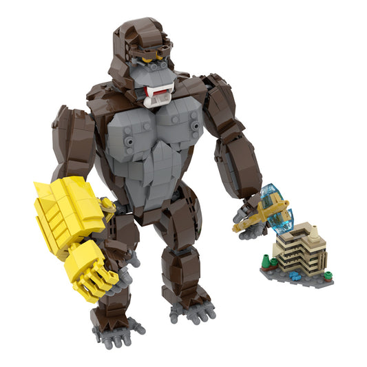 giant gorilla building set | lego compatible - 5