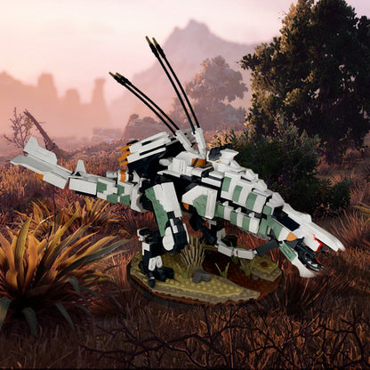 Giant Mechanical Beast Thunderjaw Beast Building Kit | LEGO-Compatible MOC - 1