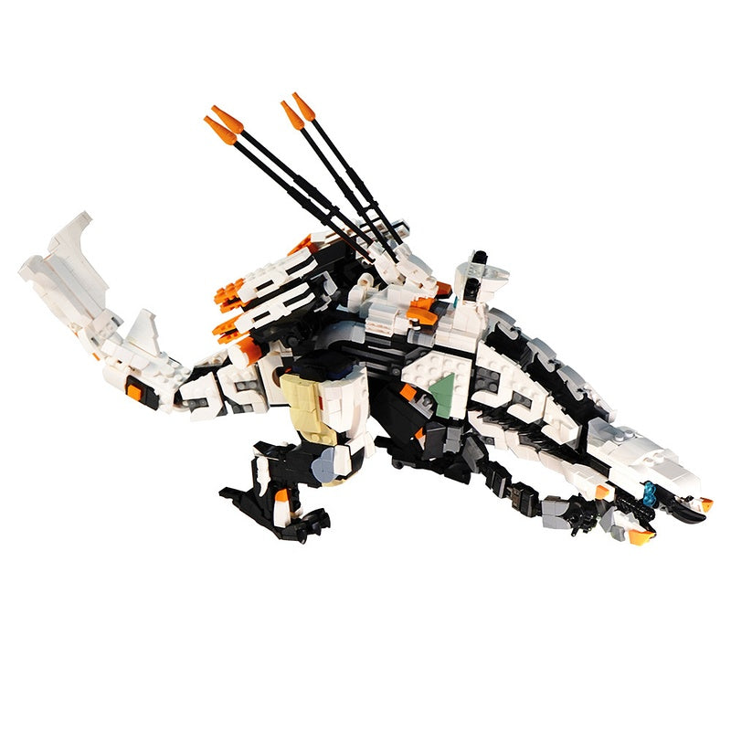 Giant Mechanical Thunder Beast Dinosaur Mech Building Kit | LEGO-Compatible MOC - 5