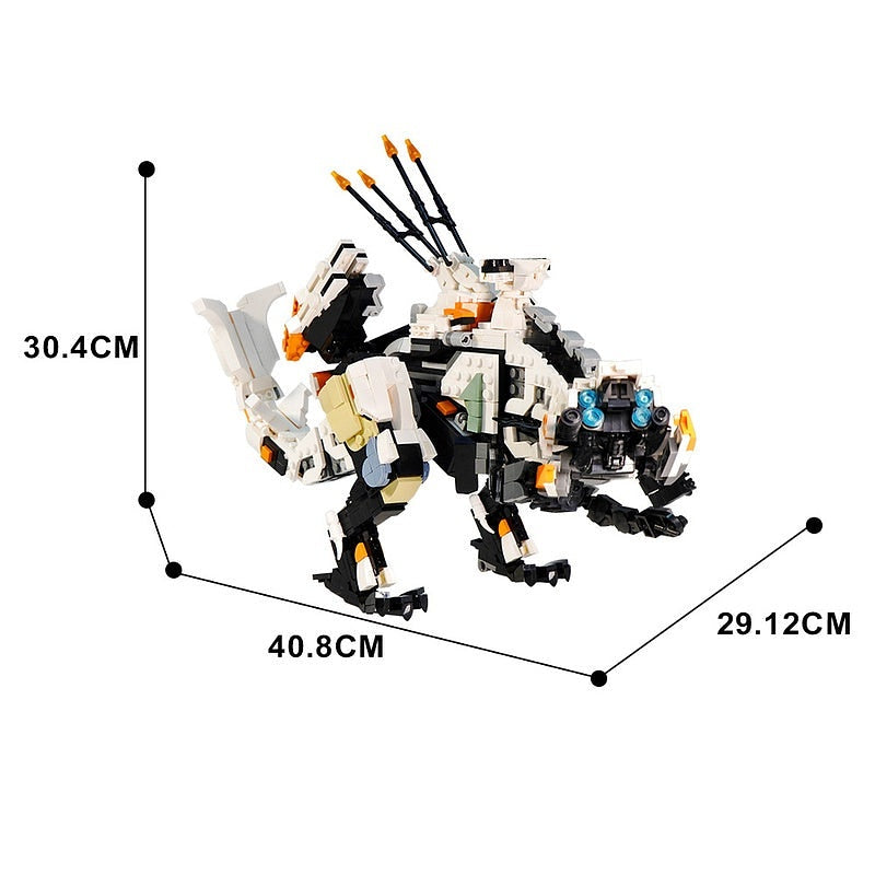 Giant Mechanical Thunder Beast MOC Dinosaur Mech Building Kit - 4