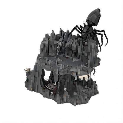 Giant Spider Lair MOC Dark Fantasy Cave Building Kit - 1