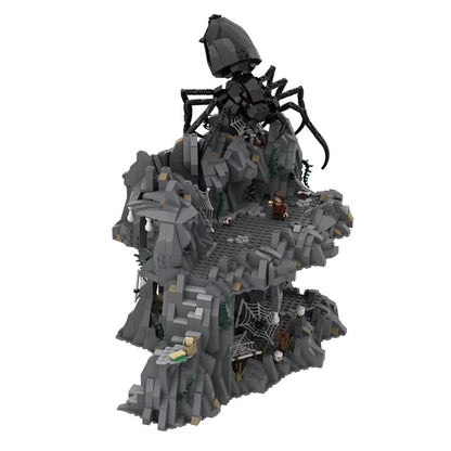 Giant Spider Lair MOC Dark Fantasy Cave Building Kit - 3