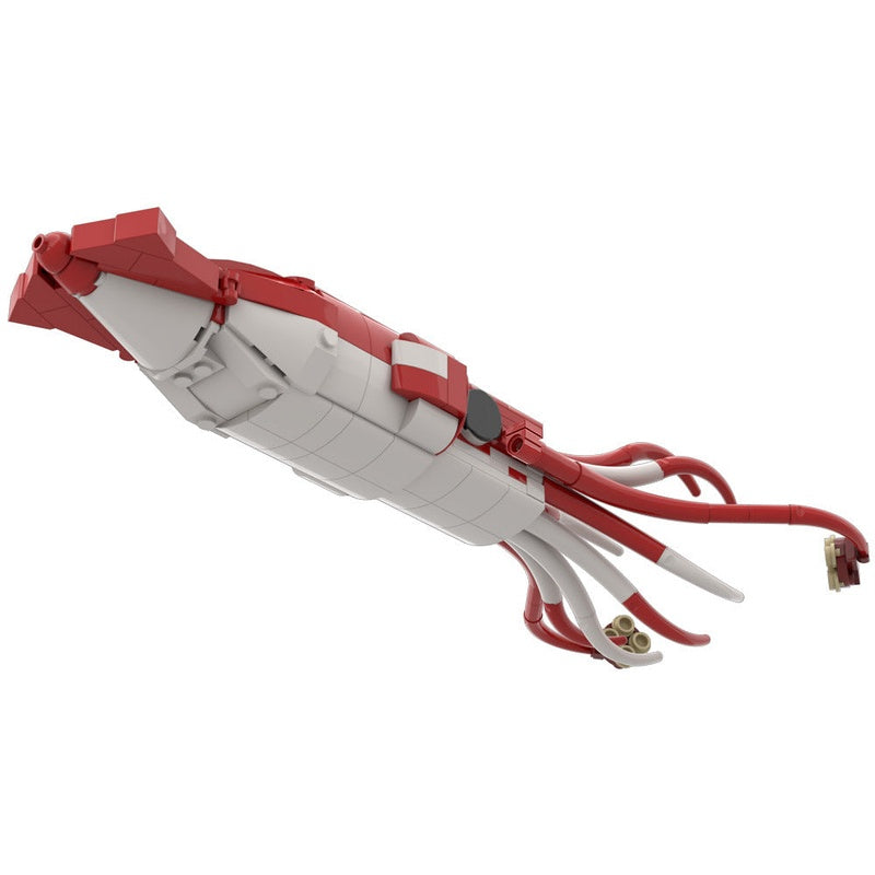 Giant Squid MOC Building Kit | Architeuthis dux Deep Sea Model Kit - 1