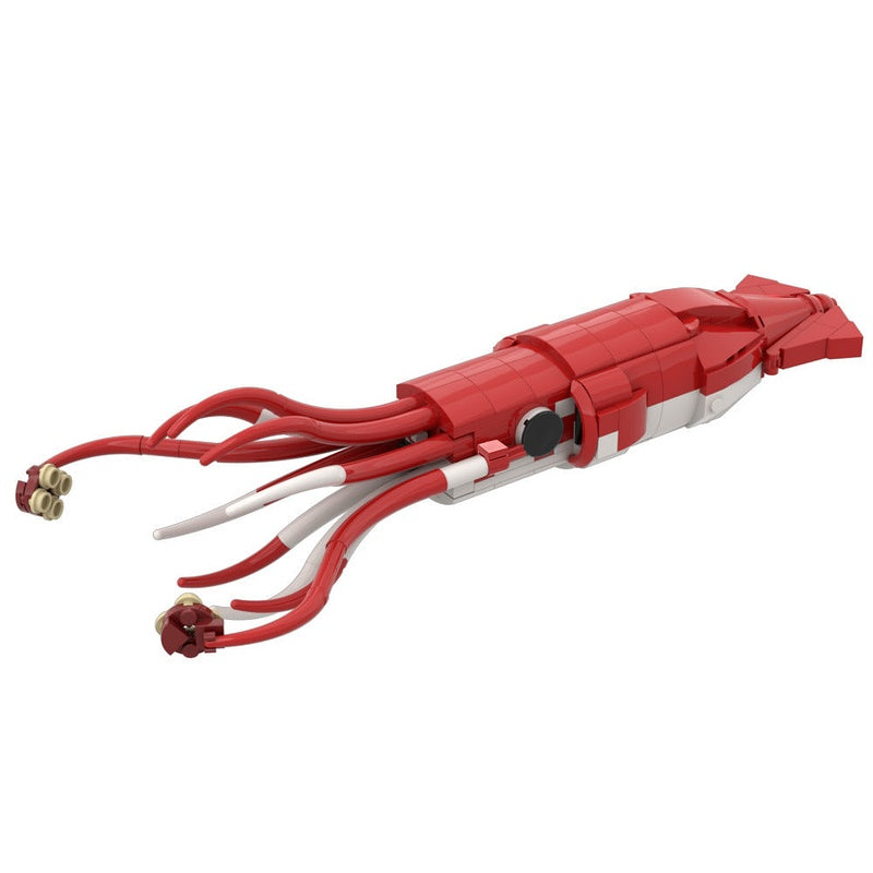 Giant Squid MOC Building Kit | Architeuthis dux Deep Sea Model Kit - 4