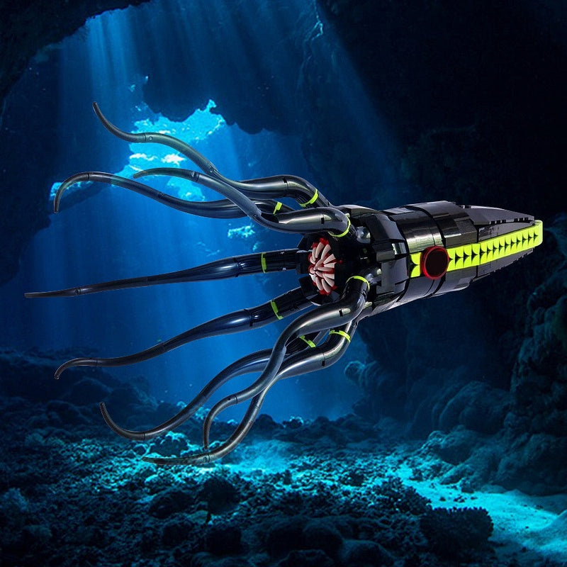 Giant Squid MOC Building Kit | Sea Animal Ocean Creature Model - 2