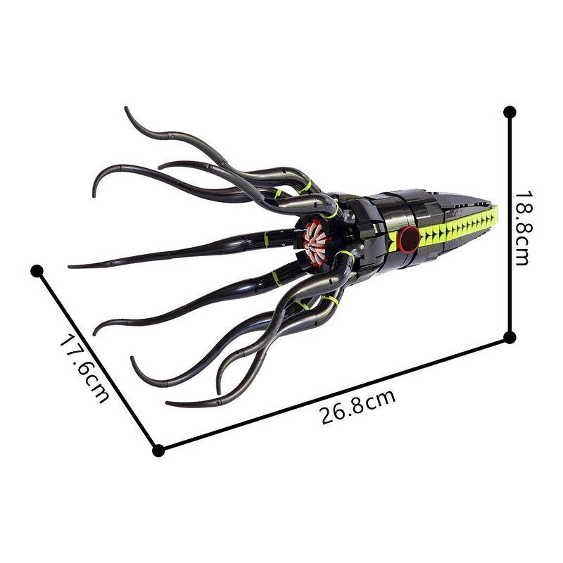 Giant Squid MOC Building Kit | Sea Animal Ocean Creature Model - 5