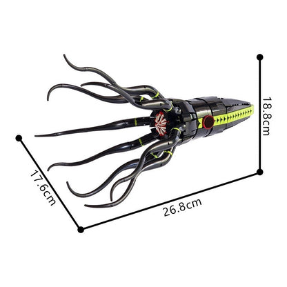 Giant Squid MOC Building Kit | Sea Animal Ocean Creature Model - 5