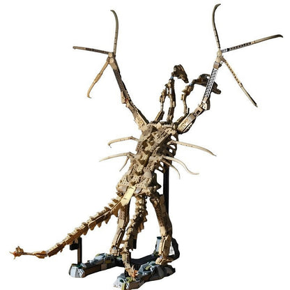 Giant Three-Headed Dragon Fossil Skeleton MOC Building Kit - 3