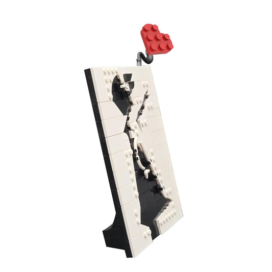 girl with balloon building kit | banksy | moc-223673 - 3