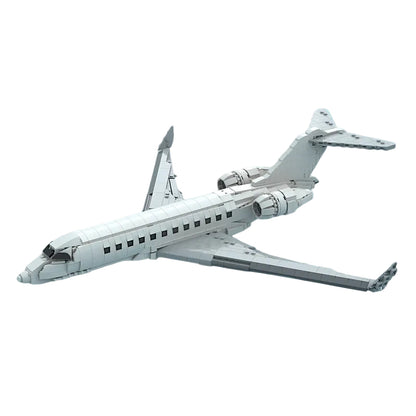 Global 6000 Long-Range Twin-Engine Private Jet MOC Building Kit - 1