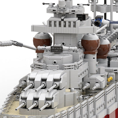 Gneisenau Battleship MOC Building Kit | Historic Warship Model - 2