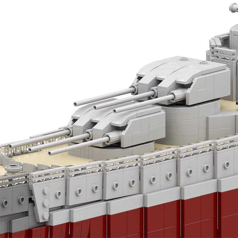 Gneisenau Battleship MOC Building Kit | Historic Warship Model - 3