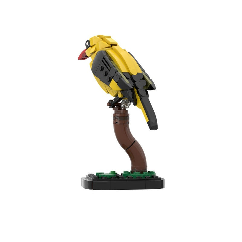 Golden Oriole Bird MOC Building Kit | Vibrant Wildlife Display Model Set - 1