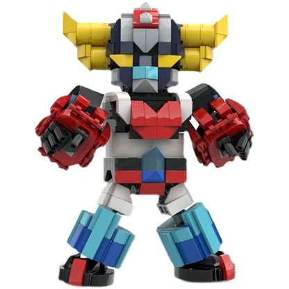 Golden Retro Mecha Robot MOC Character Building Kit - 1