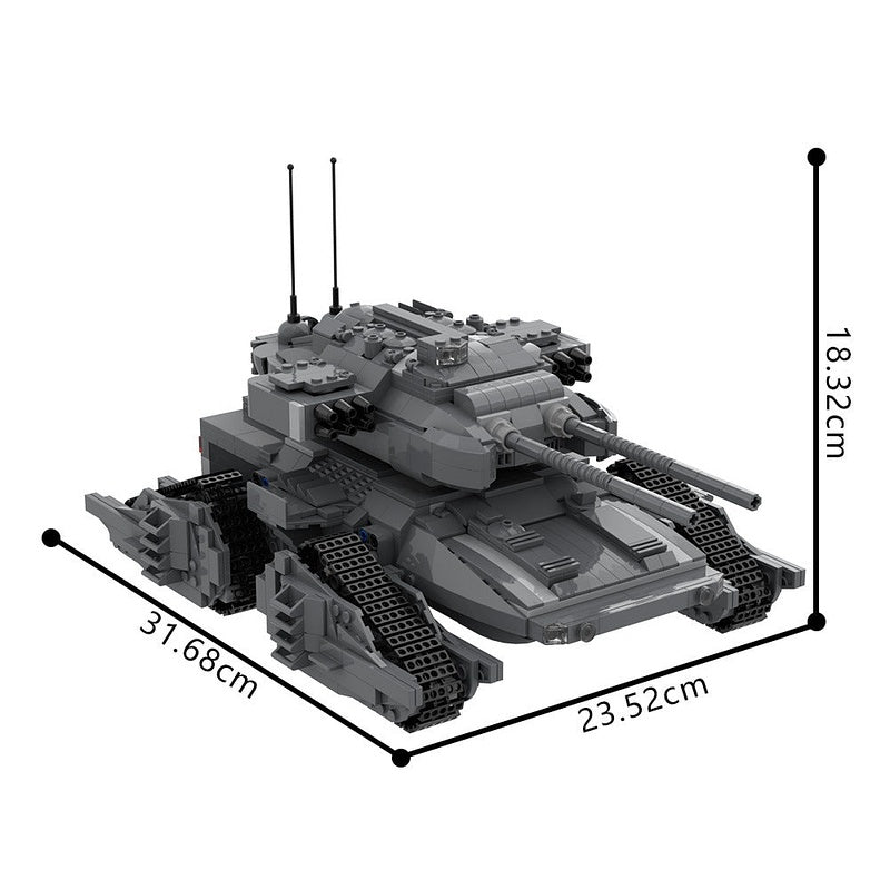 Goliath Futuristic Tank MOC Building Kit | Advanced Armored Vehicle - 5