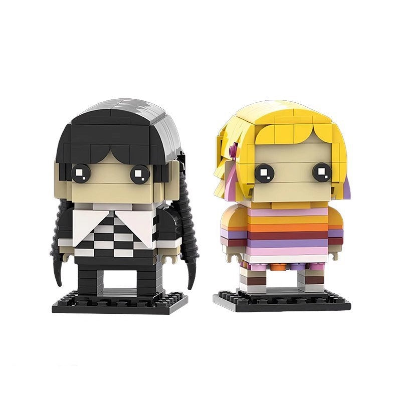 Goth Academy Roommates BrickHeadz Building Kit | LEGO-Compatible MOC - 4