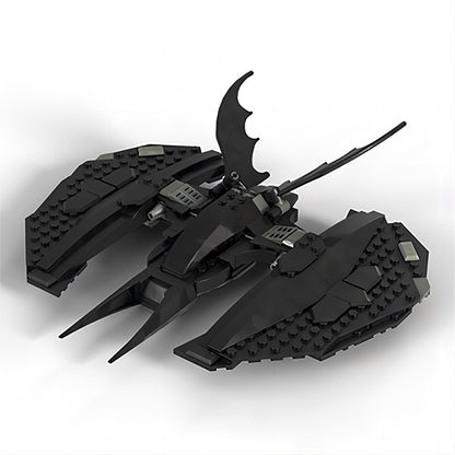 Gothic Black Winged Stealth Aircraft MOC Building Kit - 2